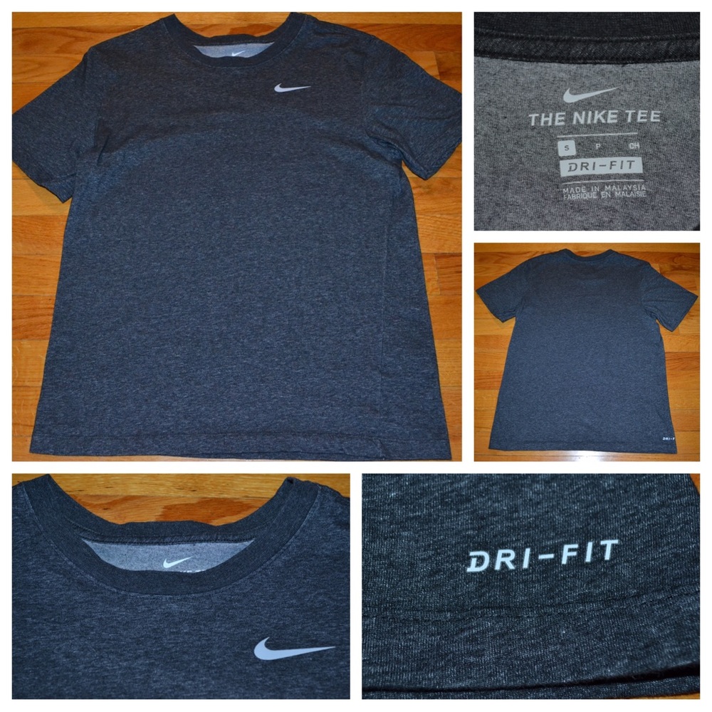 Men’s Nike Dri-fit gray tee, size small
